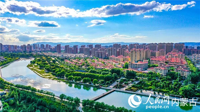 呼和浩特市航拍图。呼和浩特市委宣传部供图